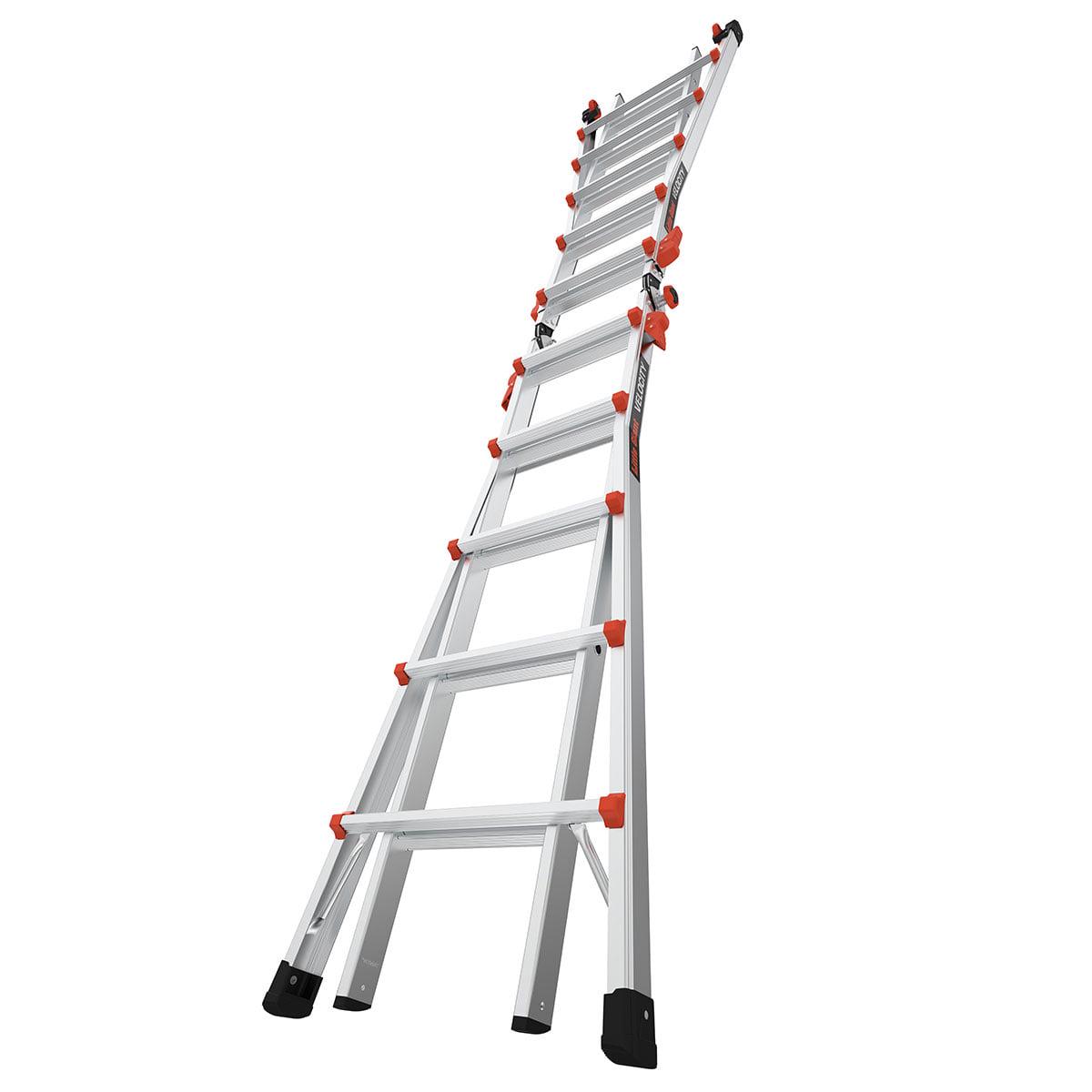 Little Giant Ladders Velocity 22-ft Multi-Position Aluminum Ladder with Wheels - Image 8