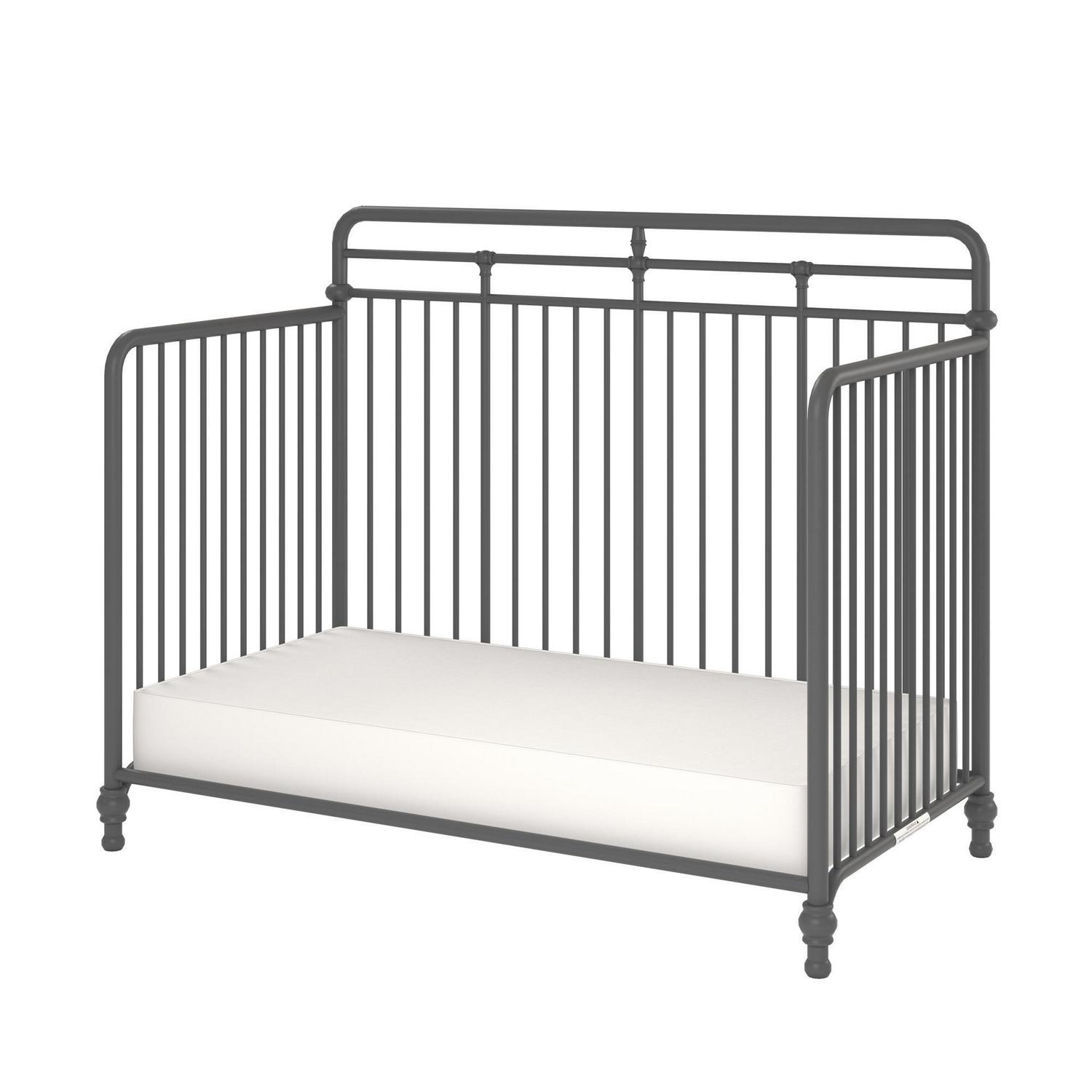Monarch Hill Hawken Metal 3 in 1 Convertible Crib, Grey - Image 15