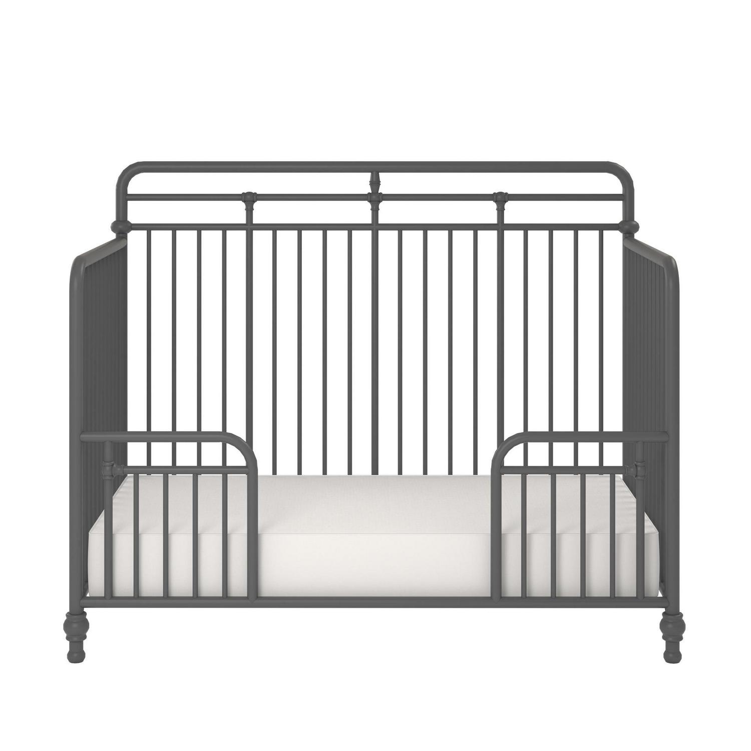 Monarch Hill Hawken Metal 3 in 1 Convertible Crib, Grey - Image 14