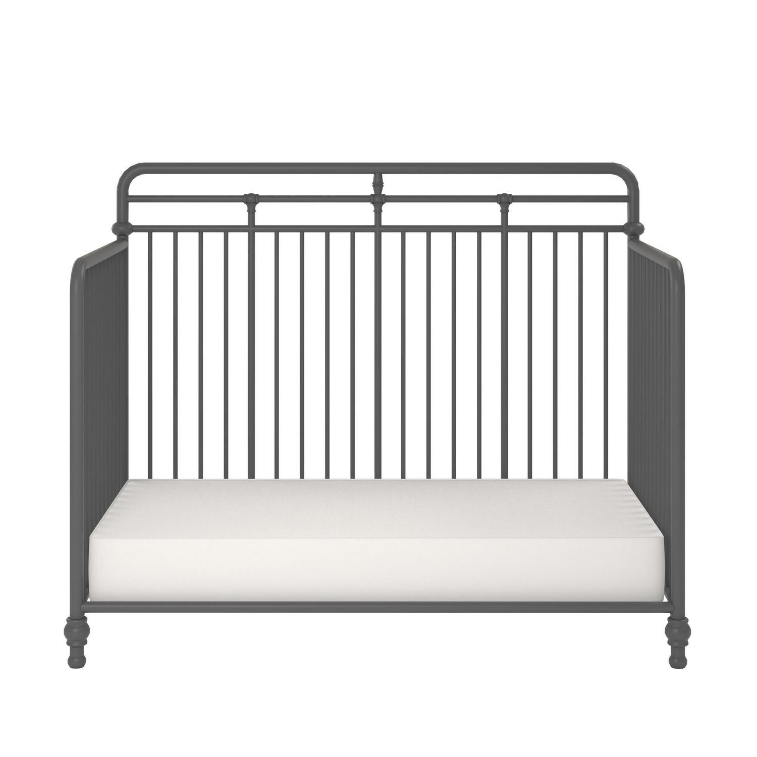 Monarch Hill Hawken Metal 3 in 1 Convertible Crib, Grey - Image 16