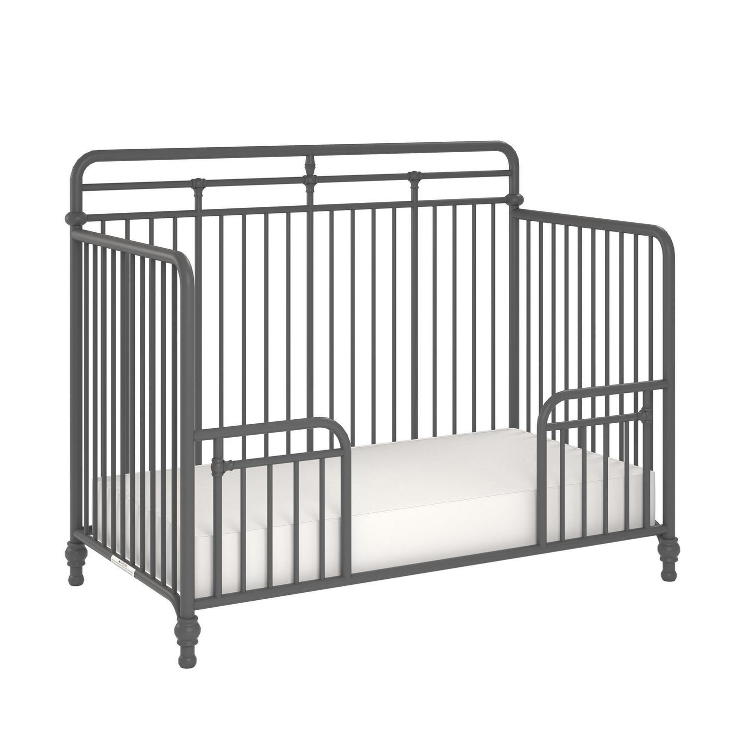 Monarch Hill Hawken Metal 3 in 1 Convertible Crib, Grey - Image 9