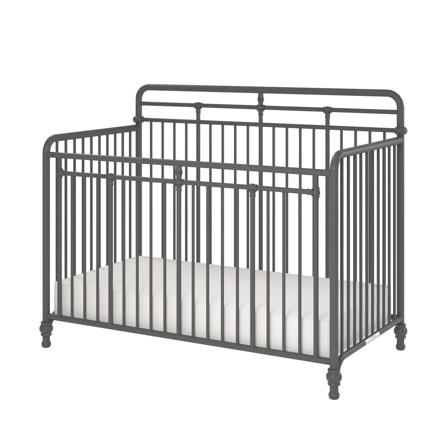 Monarch Hill Hawken Metal 3 in 1 Convertible Crib, Grey - Image 11