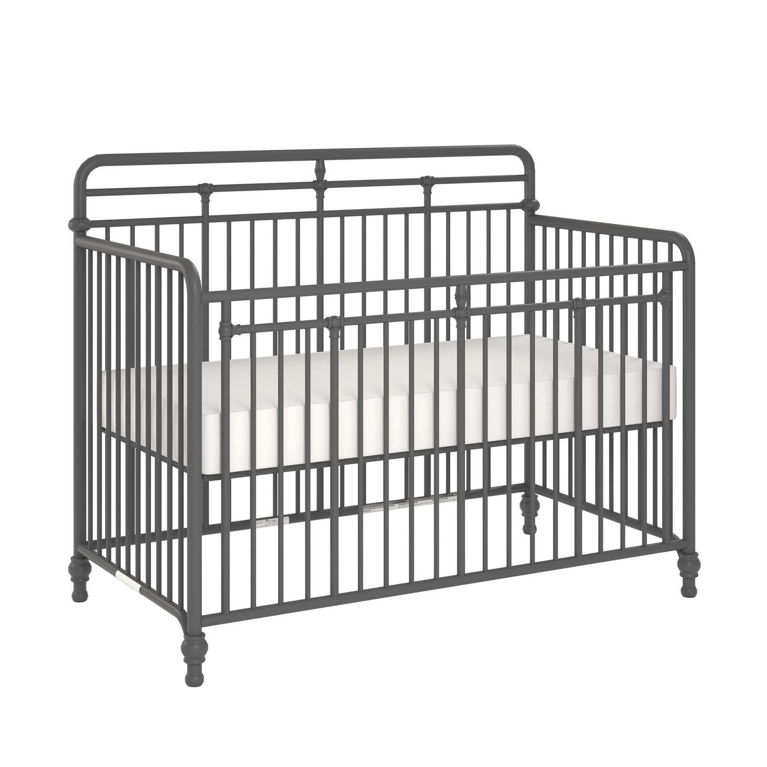 Monarch Hill Hawken Metal 3 in 1 Convertible Crib, Grey - Image 13