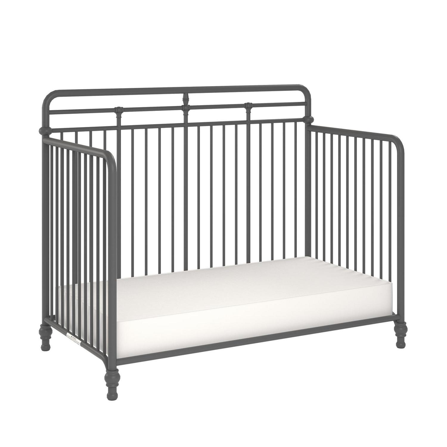 Monarch Hill Hawken Metal 3 in 1 Convertible Crib, Grey - Image 10