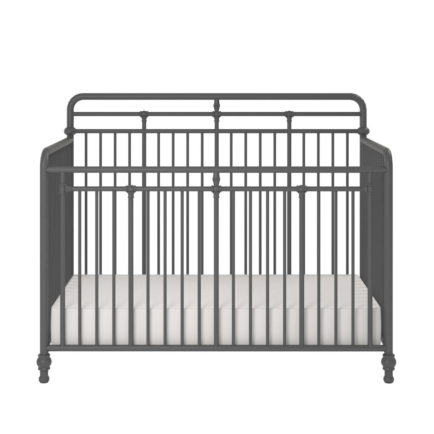 Monarch Hill Hawken Metal 3 in 1 Convertible Crib, Grey - Image 5