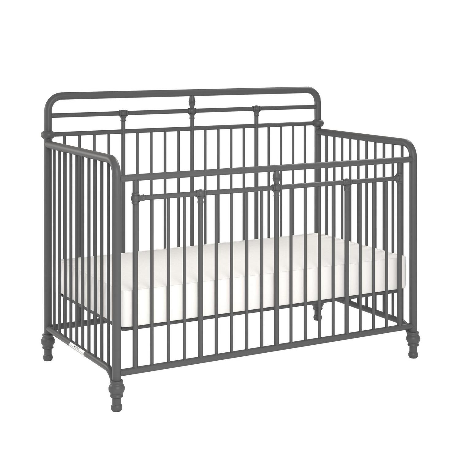 Monarch Hill Hawken Metal 3 in 1 Convertible Crib, Grey - Image 12