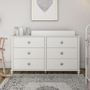 Little Seeds Rowan Valley Arden 6 Drawer White Changing Dresser