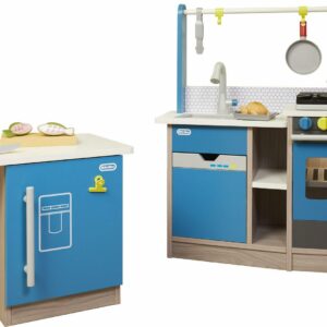 Little Tikes Classic Cook’s Kitchen with Island 2-in1 Multi Kid Interactive 360 Degree Role Play with Style, Function, Accessories and Imagination Fun, Kids Boys Girls Ages 3-8 Years