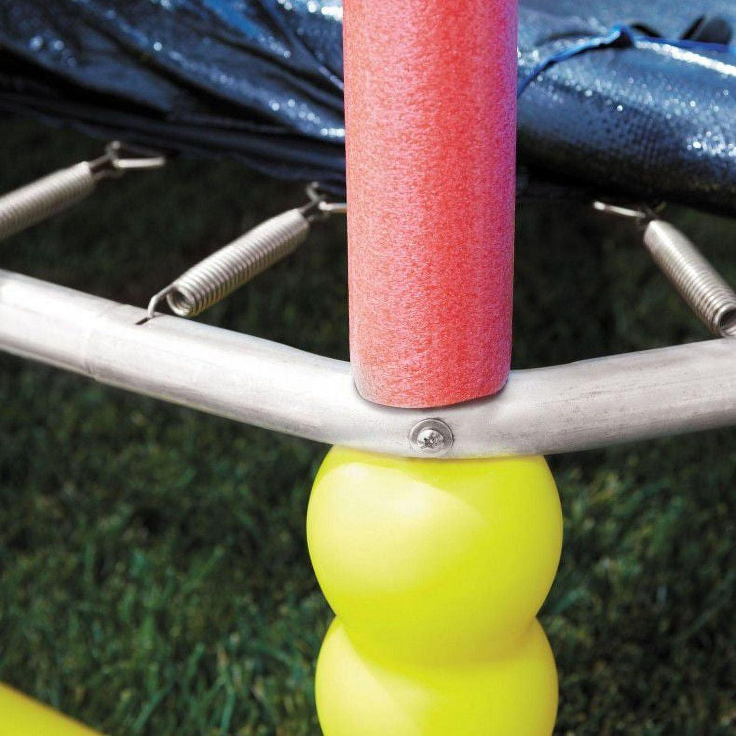 Little Tikes Climb 'n Slide 7' Trampoline with Enclosure, Hexagon, Indoor Outdoor Backyard Play, Blue- For Kids Boys Girls Ages 3 4 5+ to 10 Year Old - Image 4