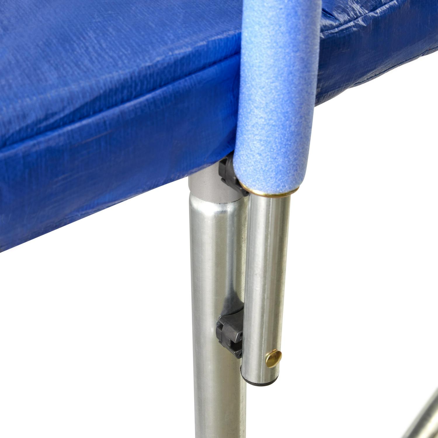 Little Tikes Mega 12' Blue Trampoline w/ Enclosure & Safety Net, Built-in Safety Features, Backyard Outdoor Play, Kids Boys Girls Ages 6 7 8+ - Image 7