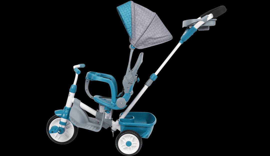 Little Tikes Perfect Fit 4-in-1 Trike in Teal, Convertible Tricycle for Toddlers, 4 Stages of Growth & Shade Canopy - Kids Boys Girls Ages 9 Months to 3 Years Old - Image 6