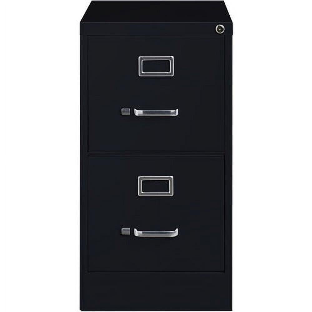 FILE CABINET VERTICAL 2 DRAWER LETTER SIZE BLACK POWDER COAT - Image 5