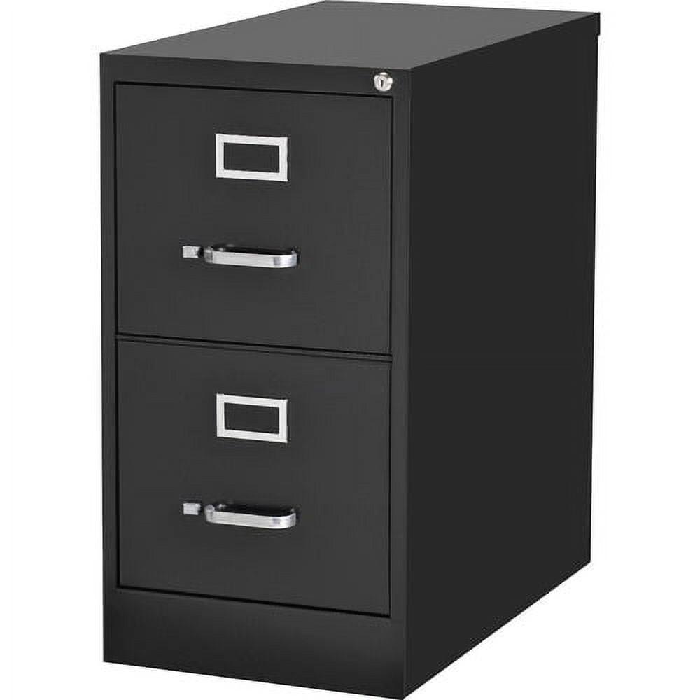 FILE CABINET VERTICAL 2 DRAWER LETTER SIZE BLACK POWDER COAT - Image 6