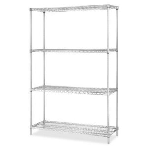 SHELVING WIRE INDUS 36X24 LORELL SHELVING SHELVES INDUSTRIAL WIRE SHELVING STARTER KIT CHROME