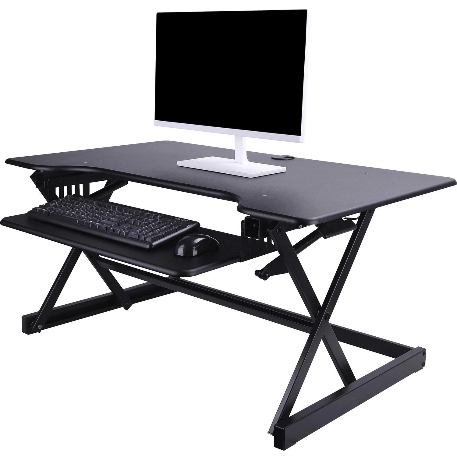Lorell, LLR99759, Deluxe Adjustable Desk Riser, 1 Each, Black - Image 4
