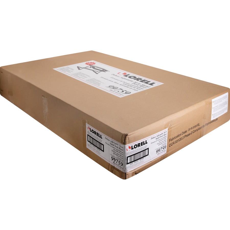 Lorell, LLR99759, Deluxe Adjustable Desk Riser, 1 Each, Black - Image 3