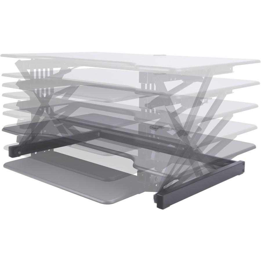 Lorell, LLR99759, Deluxe Adjustable Desk Riser, 1 Each, Black - Image 8