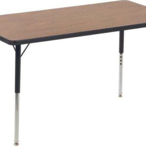 Lorell Medium Oak Laminate Rectangular Activity Tabletop, Multiple Sizes