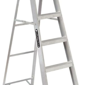 Louisville 6' Aluminum Standard Step Ladder 5 Step - 39.4" x 20.5" - Aluminum