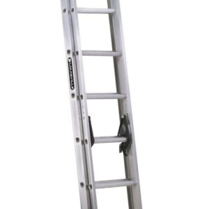 Louisville Ladder 16’ Aluminum Extension, 15' Reach, 225 lbs Load Capacity, W-2222-16PG