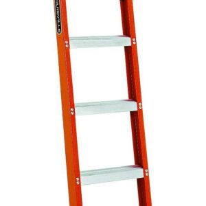 Louisville Ladder 6' Fiberglass Shelf Ladder, 10' Reach, 300 Lbs Load Capacity, FH1006