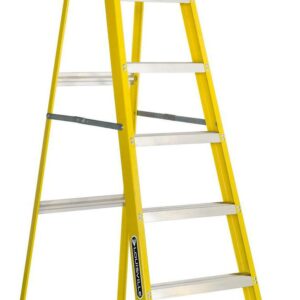 Louisville Ladder 8' Fiberglass Step Ladder, 12' Reach, 250 lbs Load Capacity, W-3118-08