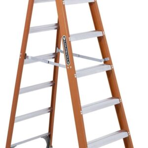 Louisville Ladder 8-Foot Fiberglass Step Ladder, 300-Pound Load Capacity, Type IA, FS1508