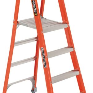 Louisville Ladder 4-Foot Fiberglass Platform Step Ladder, 300-Pound Load Capacity, Type IA, FXP1704