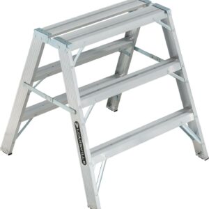 Louisville Ladder L-2032-03 3 ft. Aluminum Sawhorse Ladder, Type IA, 300 lbs. Load Capacity
