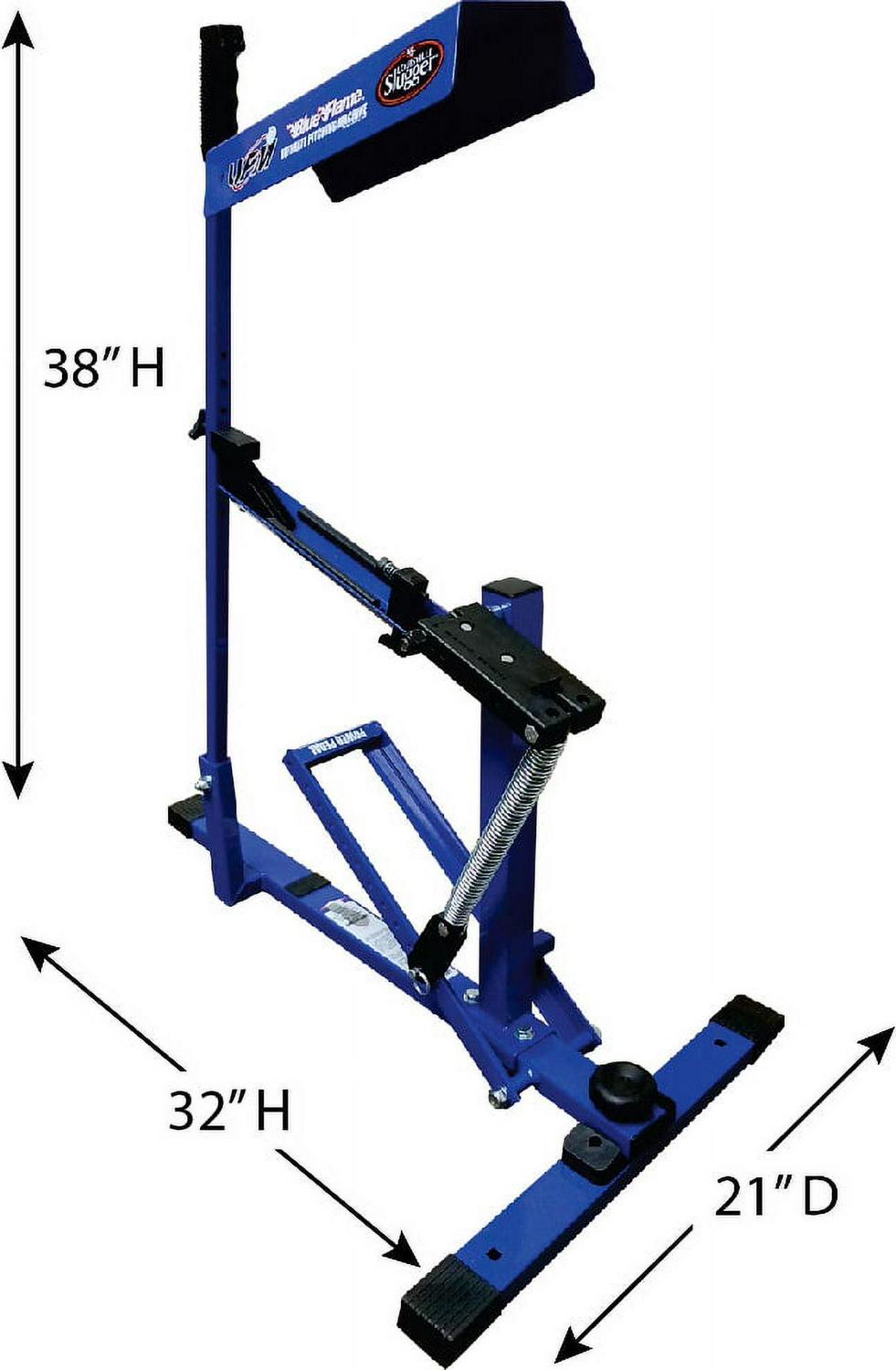 Louisville Slugger Blue Flame Pitching Machine – Manual Baseball & Softball Trainer, Throws Up to 60 MPH, Youth & Adult Practice Tool - Image 6