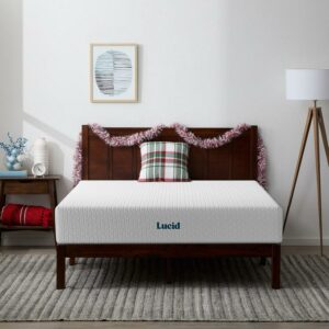 Lucid Bliss Queen Tight Top 10" Plush Memory Foam Mattress with Gel Infusion and Ventilation