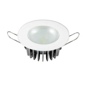 Lumitec Mirage Flush Mount Interior Down Light - Dimmable White, Red and Blue - Glass Fixture No Bezel - 2.5" Diameter