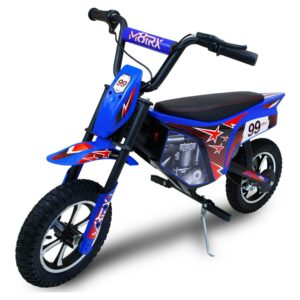 M8TRX Blue 24V Electric Dirt Bike, Ride on Toy Motorcycle for Kids and Teens Ages 13+