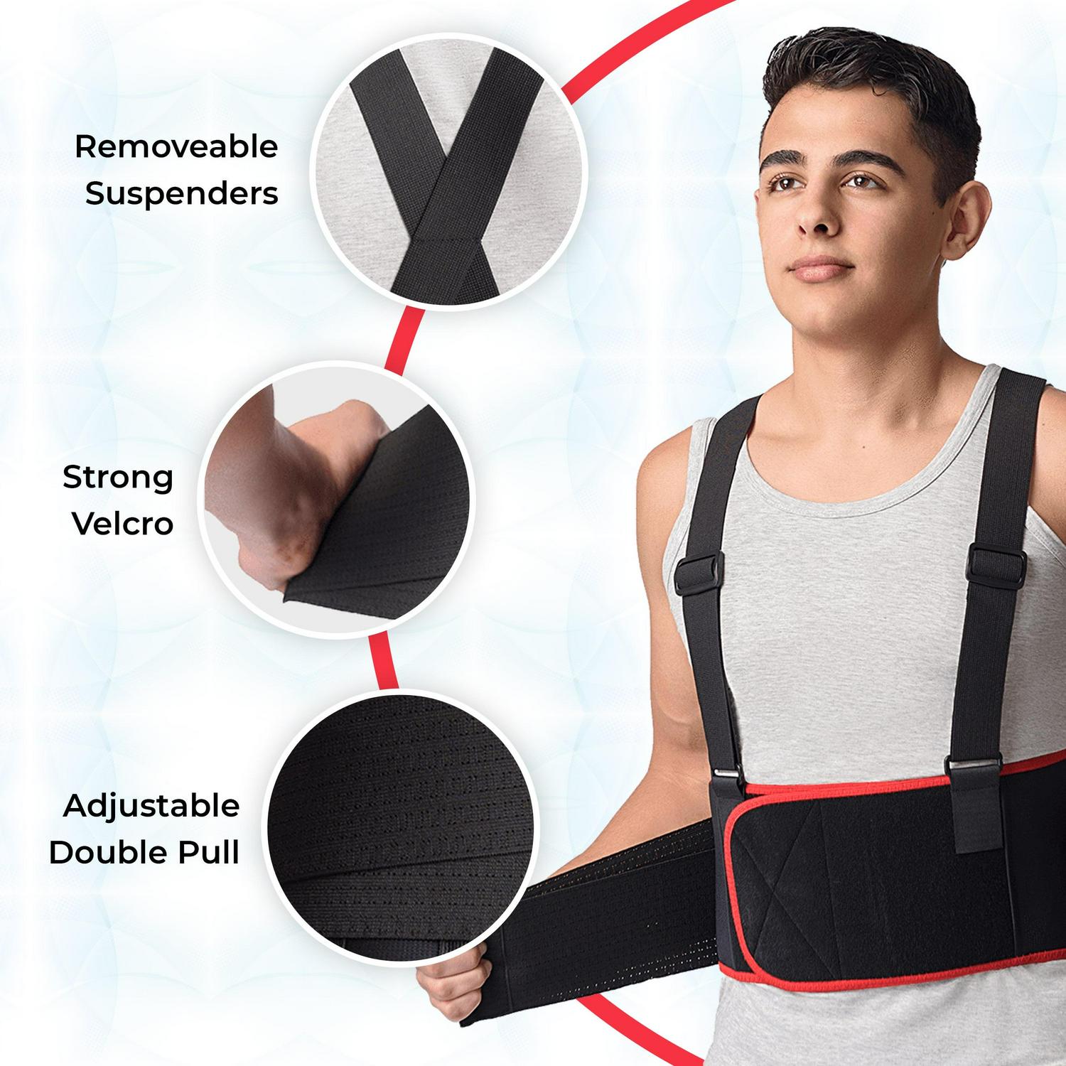 MAXAR Work Belt, Industrial Lumbosacral Support Back Brace (Deluxe) - Image 6