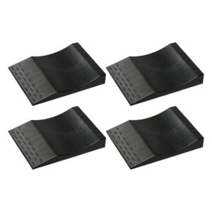 MAXSA 37353 Park Right Tire Saver Ramps for Vehicle Storage, Black (Set of 4)