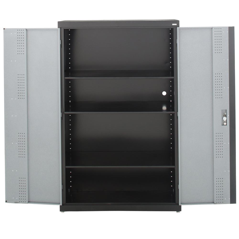 MODULAR STORAGE SYSTEM - JUMBO STORAGE CABINET MULTI GRANITE BLACK TRIM - Image 3