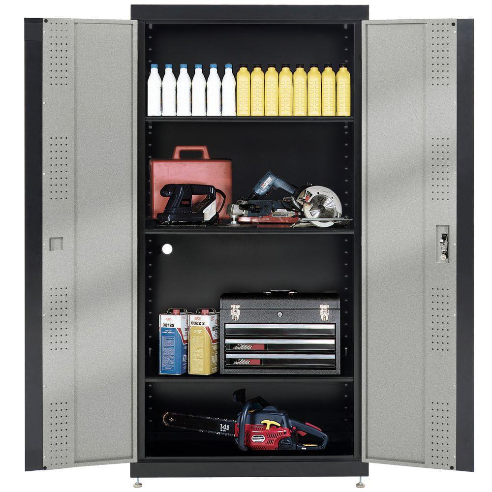 MODULAR STORAGE SYSTEM - JUMBO STORAGE CABINET MULTI GRANITE BLACK TRIM - Image 4