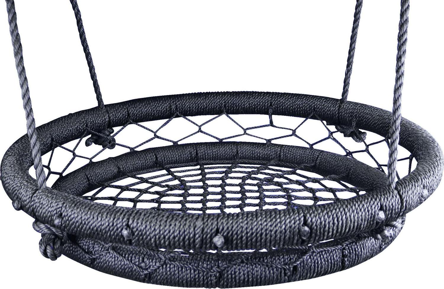 Web Riderz Outdoor Backyard 600-Pound Capacity Nylon Rope Basket Hammock Swing - Image 2