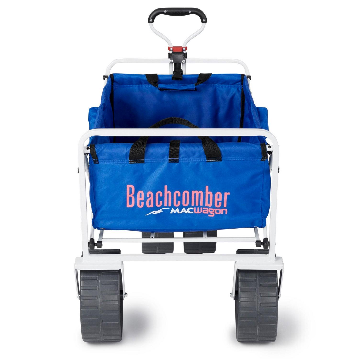 Mac Sports Collapsible Folding All Terrain Outdoor Beach Utility Wagon Cart, Blue - Image 8