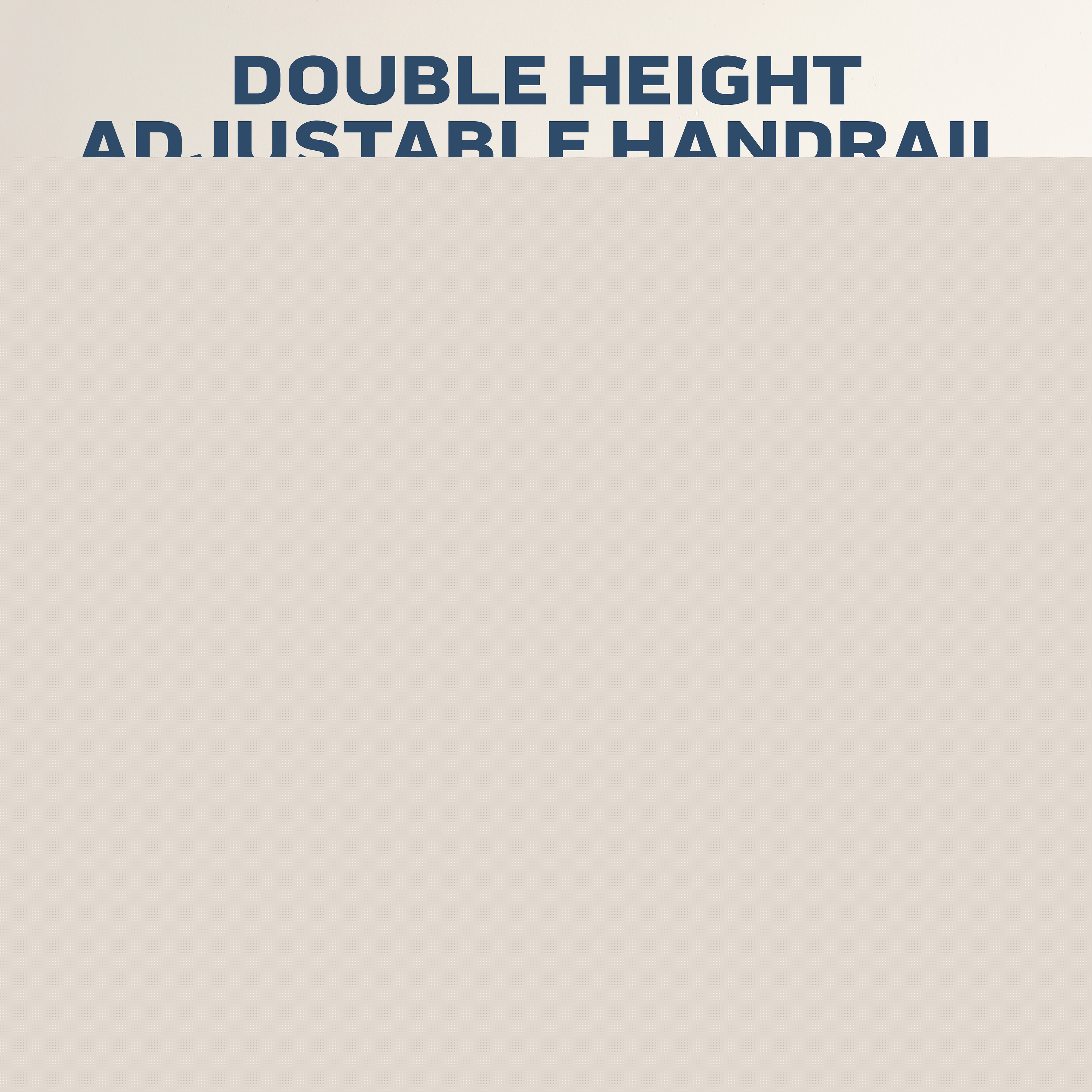 Machrus Bounce Galaxy Mini Oval Rebounder Trampoline with Double Adjustable Handrail and Dual Jumping Surface for Kids and Adults - Orange/Blue/Red - Image 4