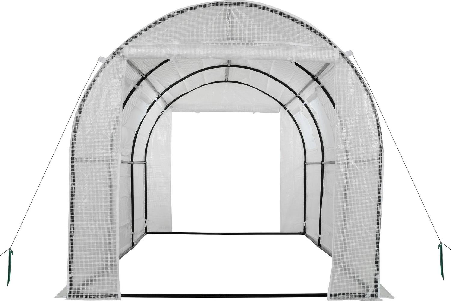 Machrus Ogrow Deluxe Walk-In Tunnel Greenhouse with White Cover – Large, Heavy Duty Greenhouse for Outdoors - Image 2