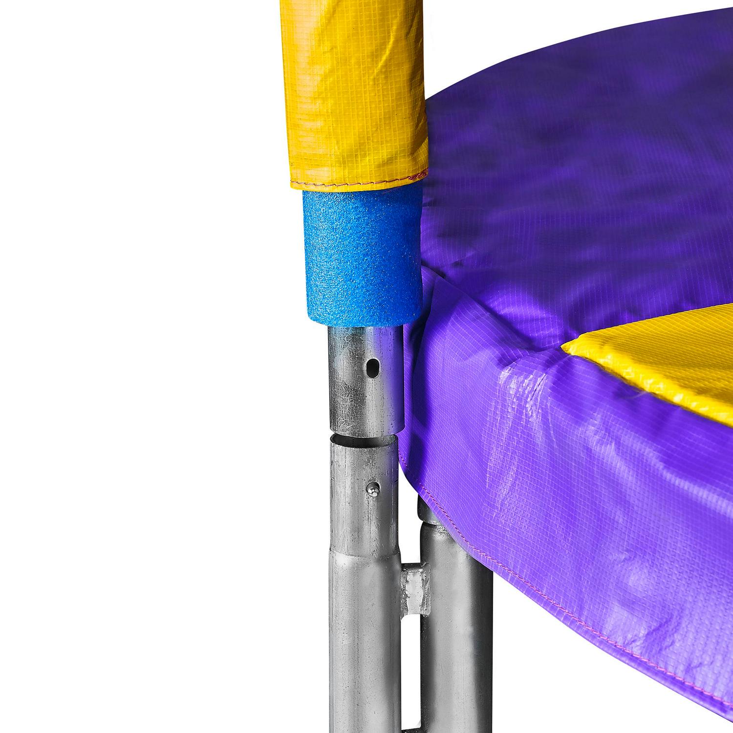 Machrus Upper Bounce 9 ft Round Trampoline Set with Safety Enclosure System -Backyard Trampoline - Outdoor Trampoline for Kids - Adults - Image 4