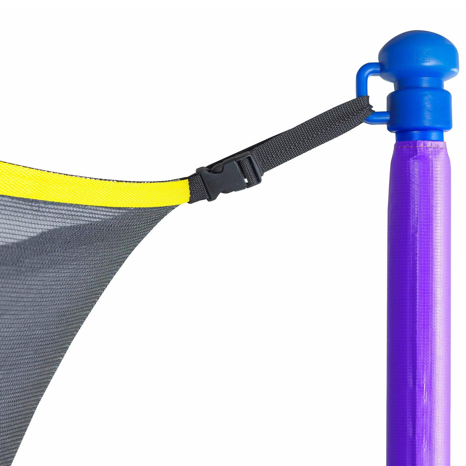 Machrus Upper Bounce 9 ft Round Trampoline Set with Safety Enclosure System -Backyard Trampoline - Outdoor Trampoline for Kids - Adults - Image 2