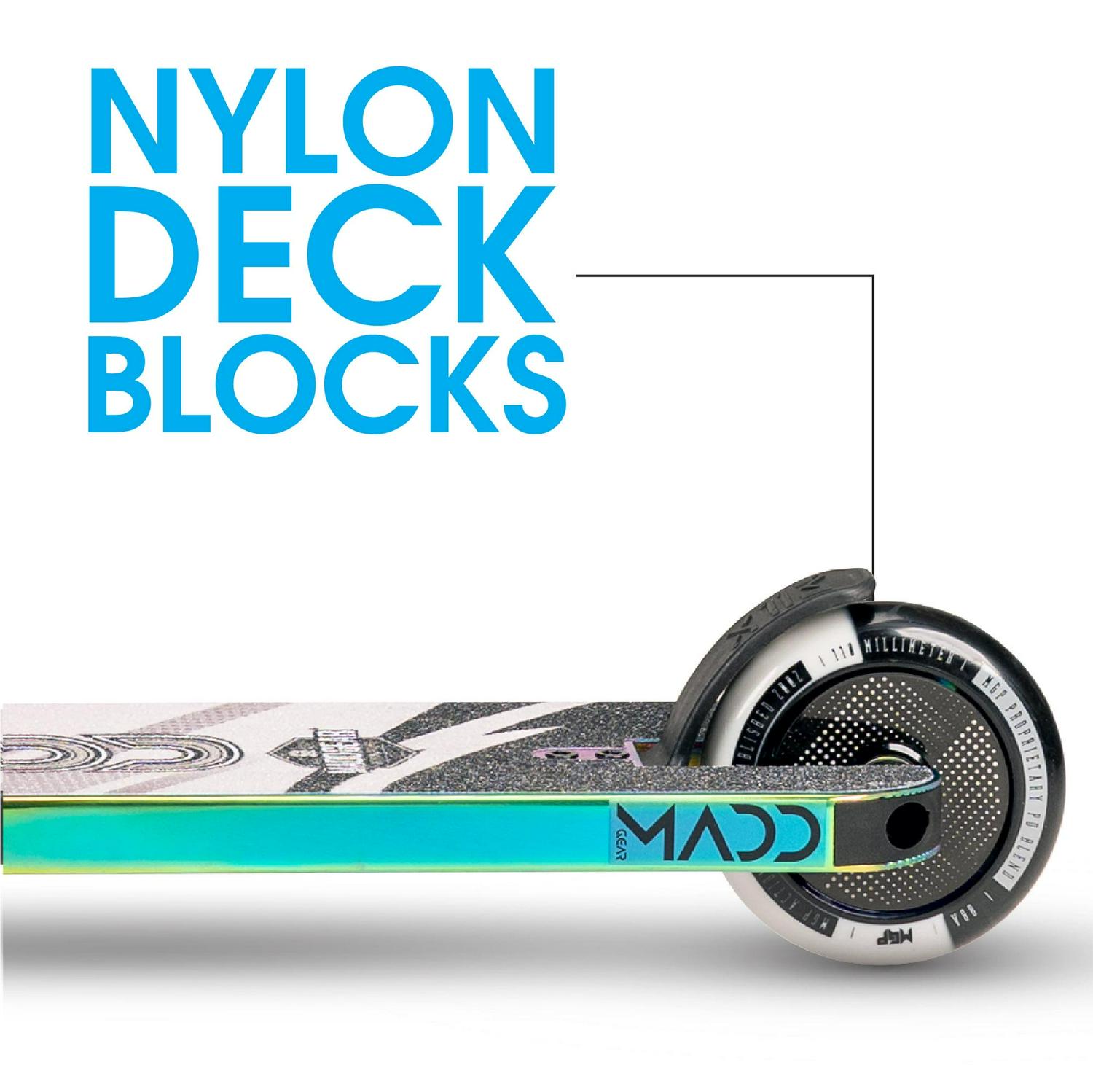 Madd Gear Kick Pro Stunt Scooter for Ages 6 + Strong Aluminum 5" Wide Lightweight Deck - Designed for Skatepark Use - Image 4