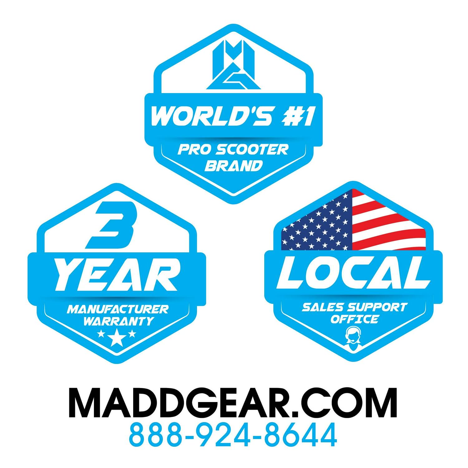 Madd Gear Kick Pro Stunt Scooter for Ages 6 + Strong Aluminum 5" Wide Lightweight Deck - Designed for Skatepark Use - Image 11