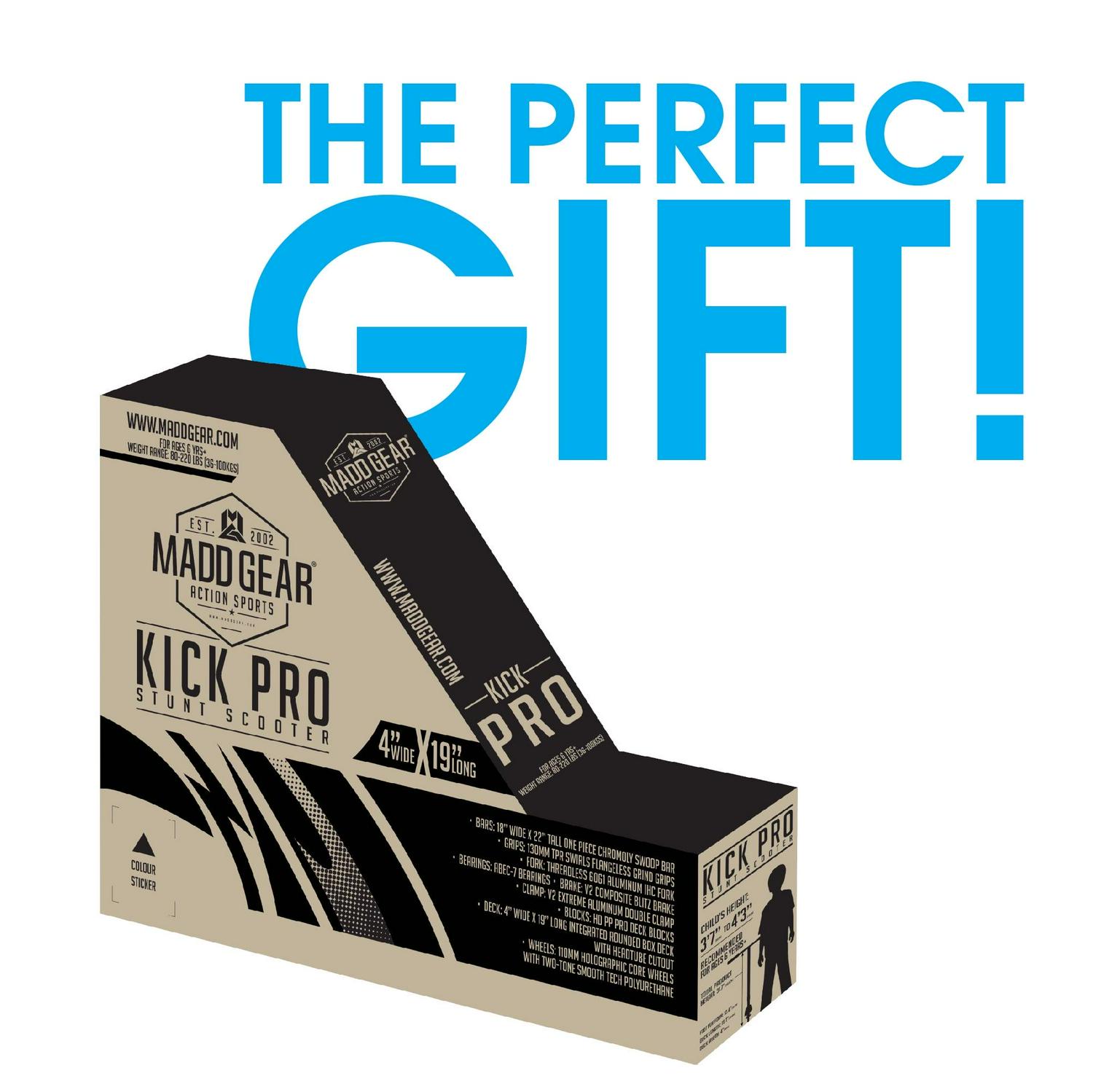 Madd Gear Kick Pro Stunt Scooter for Ages 6 + Strong Aluminum 5" Wide Lightweight Deck - Designed for Skatepark Use - Image 10