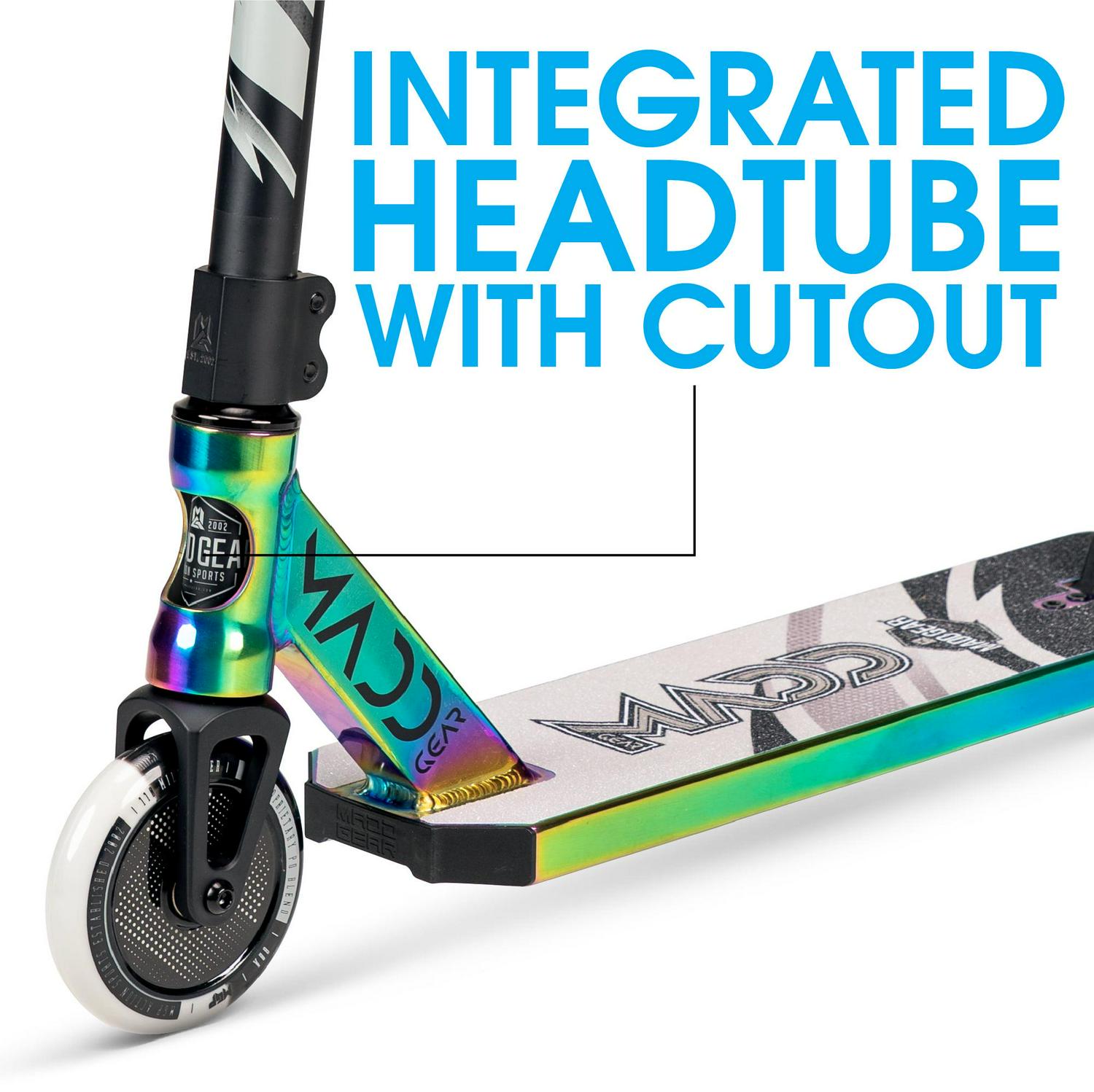 Madd Gear Kick Pro Stunt Scooter for Ages 6 + Strong Aluminum 5" Wide Lightweight Deck - Designed for Skatepark Use - Image 3