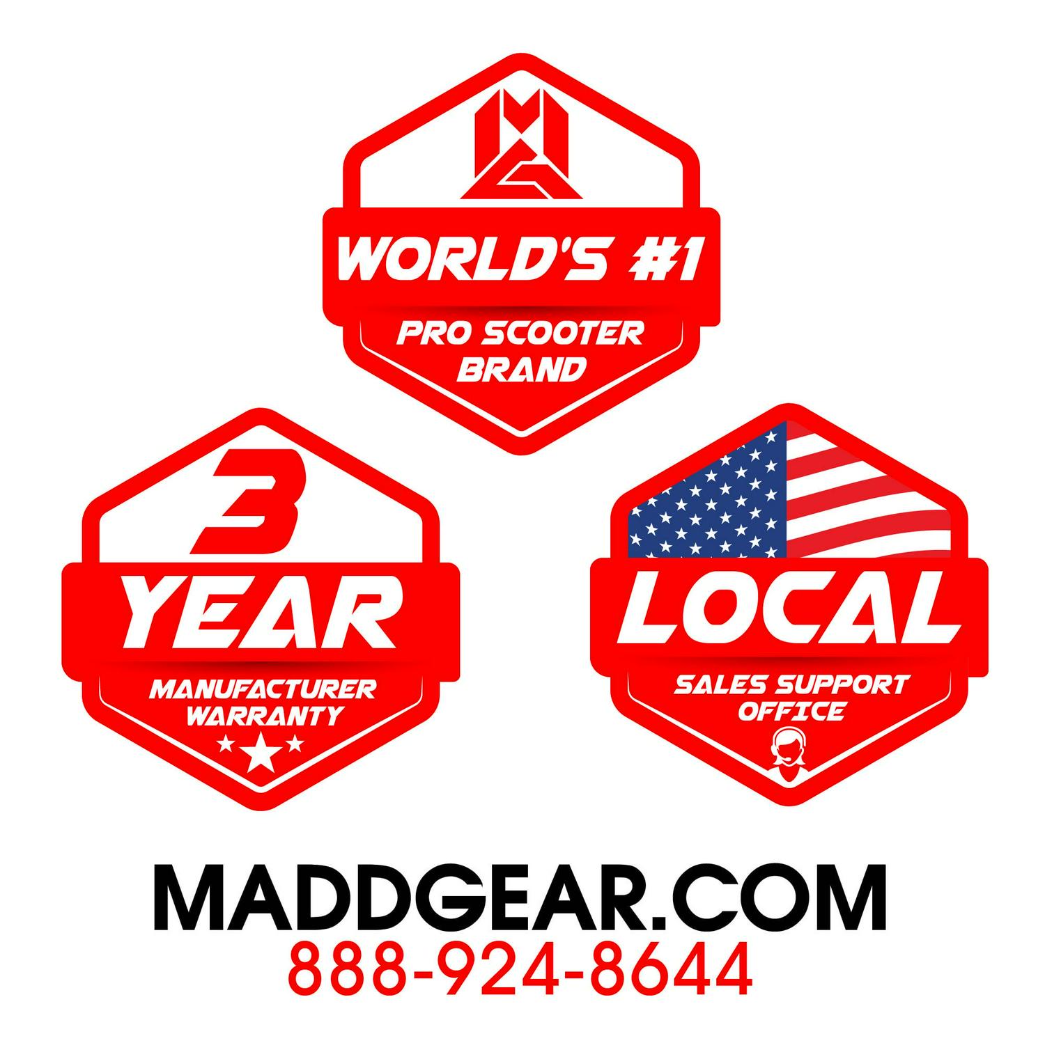 Madd Gear Kick Pro Stunt Scooter for Ages 6 + Strong Aluminum 5" Wide Lightweight Deck - Designed for Skatepark Use - Image 10