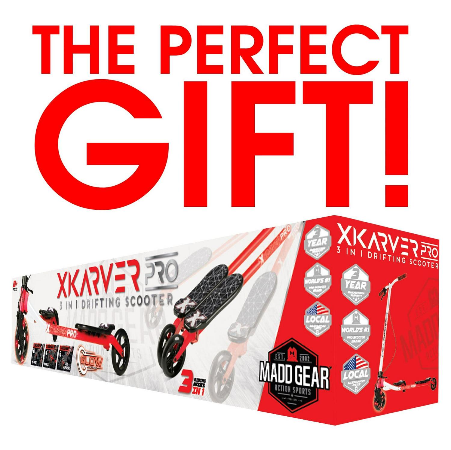 Madd Gear X Karver Pro Light-Up 3-in-1 Drifting Modes Swing Scooter For Kids 8 Years + Unisex - Image 10