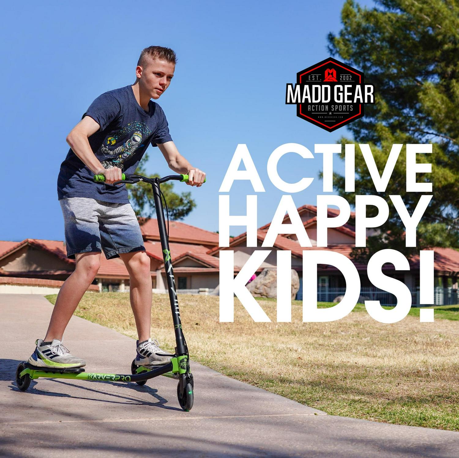 Madd Gear X Karver Pro Light-Up 3-in-1 Drifting Modes Swing Scooter For Kids 8 Years + Unisex - Image 9